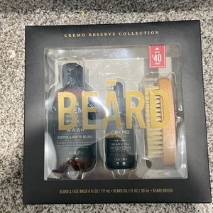 Cremo reserve collection-beard grooming kit 3piece set *brand new, never opened